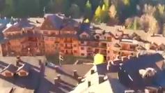 Un frame del video realizzato con un drone e dedicato a Montecampione Alessandro Tomasi ha girato il video promozionale con i droni 