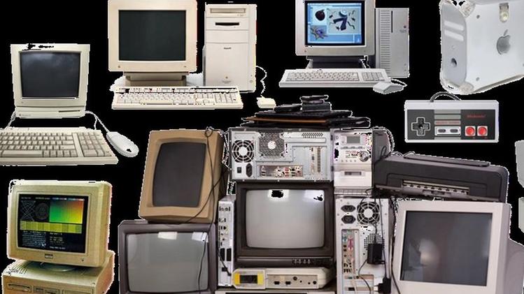 In mostra i computer  realizzati dagli anni ’80