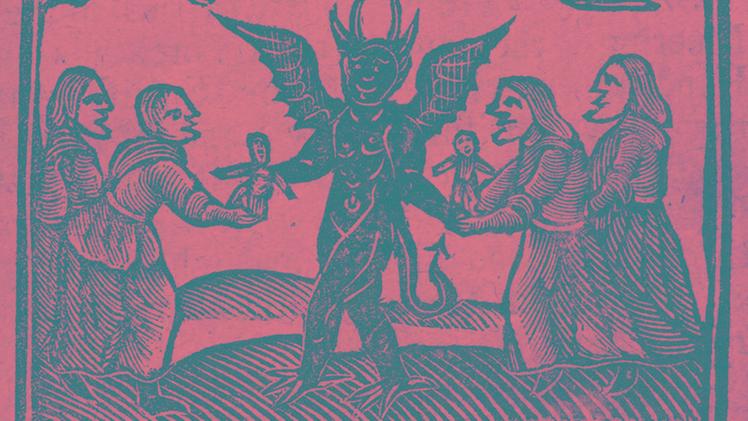Una incisione del 1591: streghe e diavolo