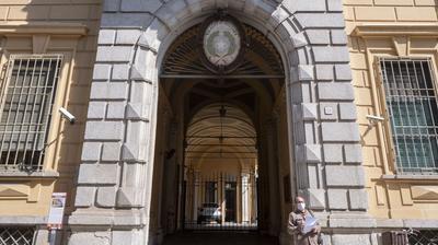 L'ingresso del tribunale di Cremona