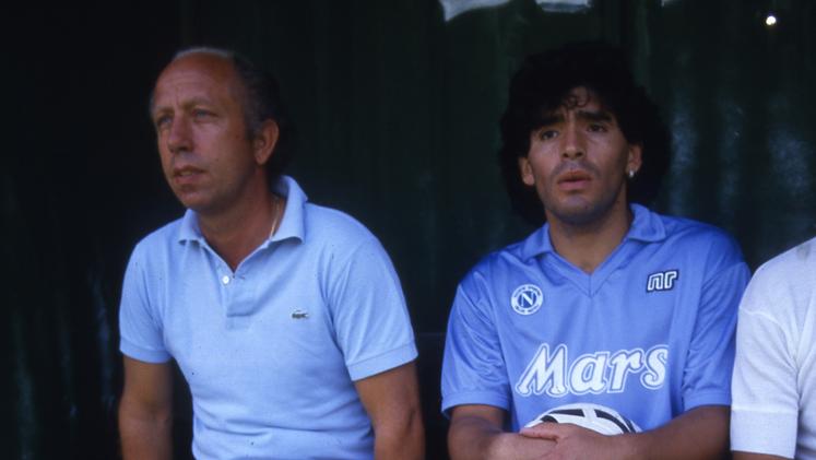 Epoca d'oro - Ottavio Bianchi, 80 anni venerdì, e Diego Maradona: a Napoli insieme lo scudetto, la Coppa Italia e la Coppa Uefa