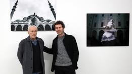 Gallerista e artista  Massimo Minini e Fabio Bix ONLY CREW
