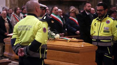 Il funerale del sindaco di Bagnolo Mella