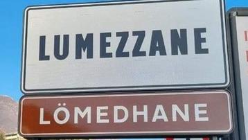 Lumezzane e Lömedhane I cartelli «bilingue» posti ai tre valichi di ingresso al Comune