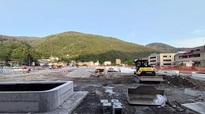 Villa Carcina, lavori in corso per la nuova piazza