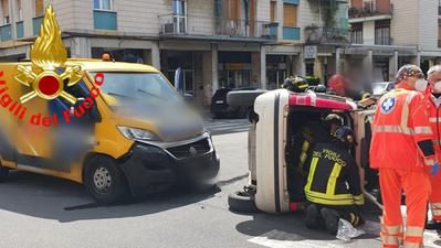 L'intervento di soccorso in via delle Tofane a Brescia