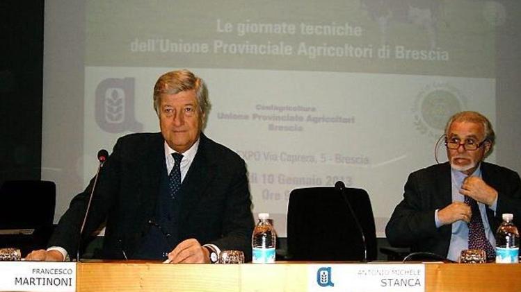 Da sinistra Francesco Martinoni, leader Upa, e Antonio Michele Stanca