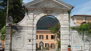 L’ingresso della storica casa di riposo Villa dei Pini