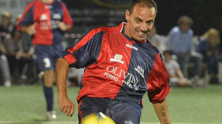 Emanuele Filippini, 42 anni, nel giorno del suo addio al calcio con l’Urago Mella FOTOLIVE