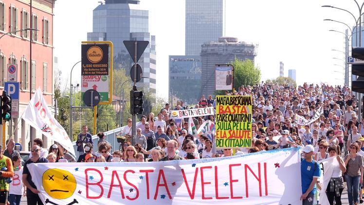 La recente manifestazione a Brescia contro l’inquinamento