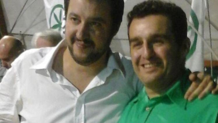 Alessandro Delai con Salvini