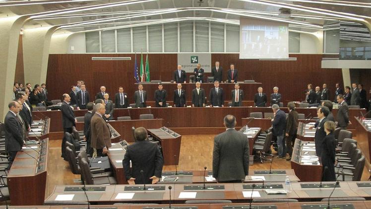 L’aula del consiglio regionale della Lombardia