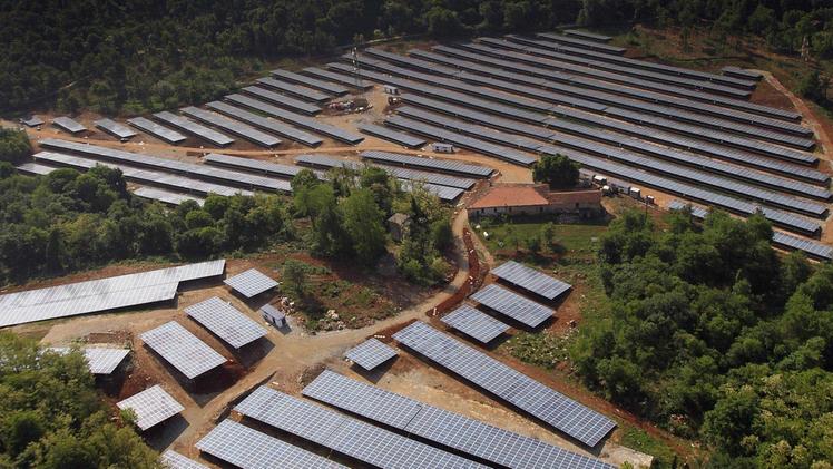 Il parco fotovoltaico tra Paitone e Gavardo, in località Gusciana
