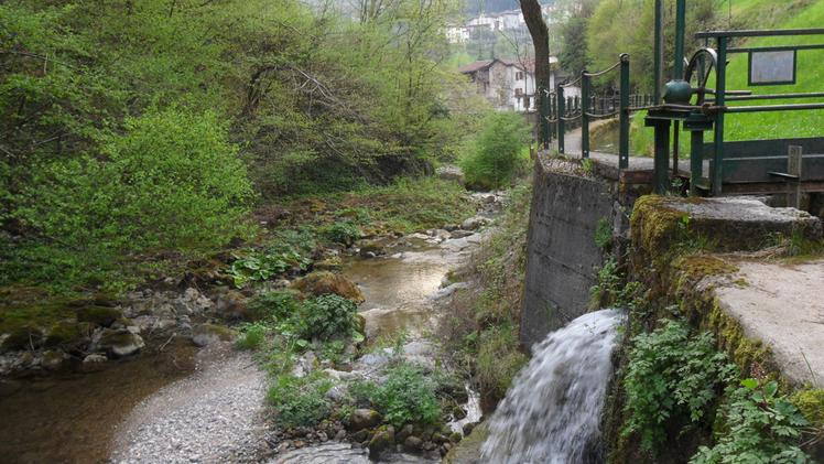 La confluenza tra il torrente Marmentino e il Mella in località Ràsega