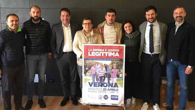 I candidati sindaco del centrodestra schierati a Rivoltella