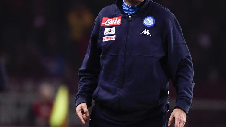 L'allenatore del Napoli Sarri