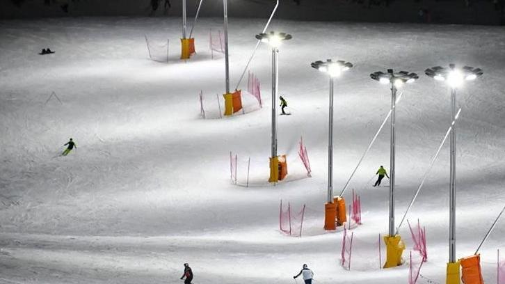 Una delle realizzazioni di Ski area: la pista Gardena illuminata 