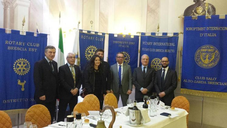 I rappresentanti dei Rotary promotori dell’iniziativa
