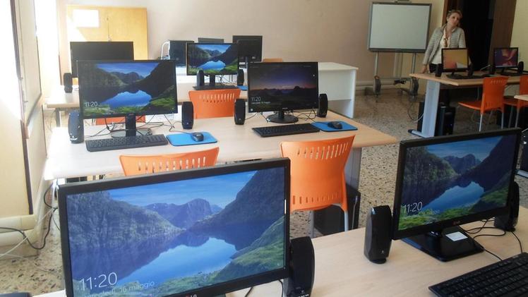 La nuova aula informatica della scuola di Bovegno