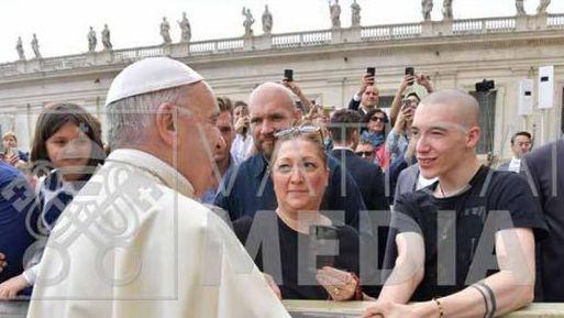 L’incontro tra Papa Francesco e il 18enne Lorenzo Gherardi
