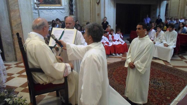 La cerimonia dell’«accolitato» ospitata nella chiesa di  Marcheno