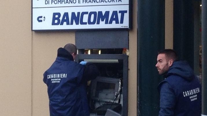 Il bancomat di Roccafranca assaltato e poi chiuso nel 2015
