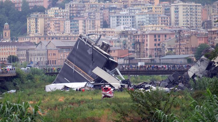 Genova, ponte Morandi crollato