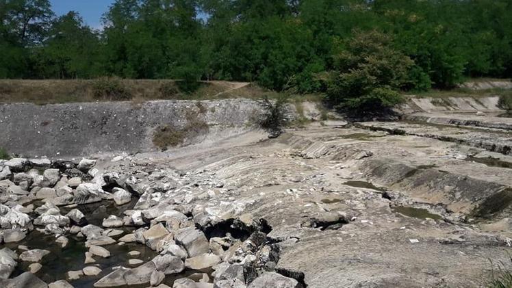 L’aspetto deprimente del Chiese sul territorio di MontichiariA Carpenedolo il fiume Chiese sembra un ricordo