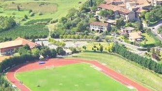 Una immagine panoramica del Centro sportivo di Roè Volciano