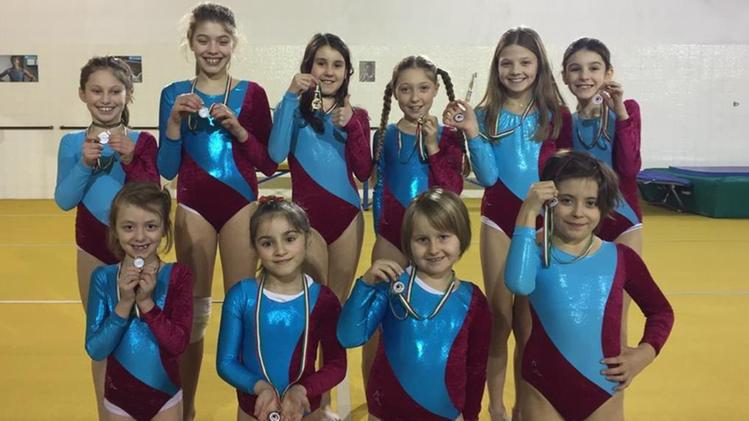 Le piccole ginnaste della Libertas reduci dai provinciali