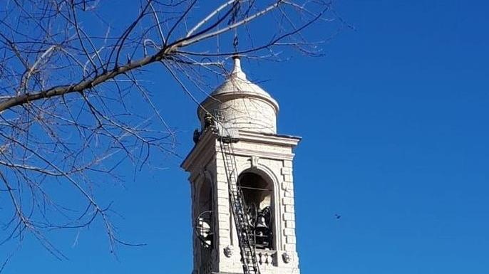 L’intervento sul campanile