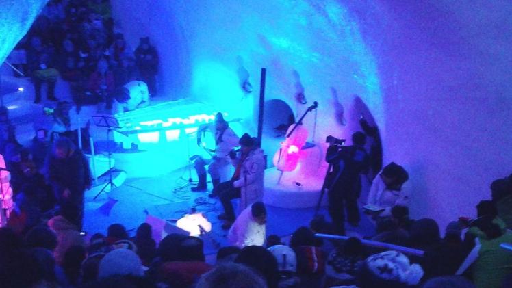 Uno spettacolo nell’Ice Dome