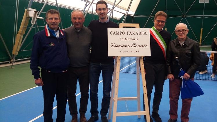L’impianto di  tennis di Borgosatollo  intitolato a   Graziano Roversi