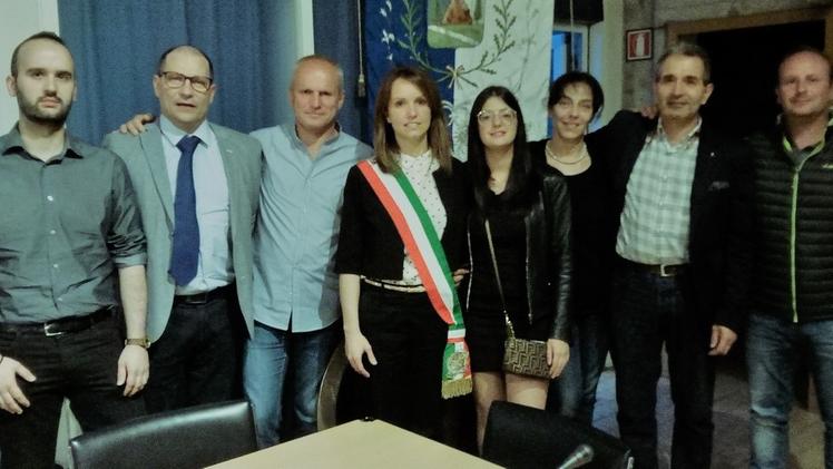La confermata sindaco Marina Lanzetti e i consiglieri di maggioranza