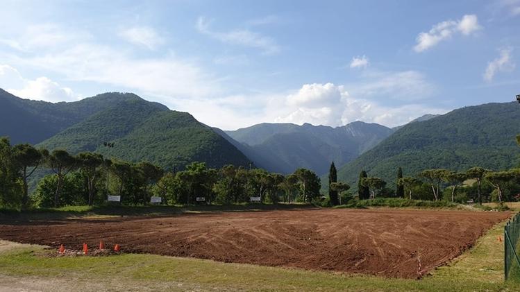 Il campo da rugby che sta prendendo forma a San Michele 