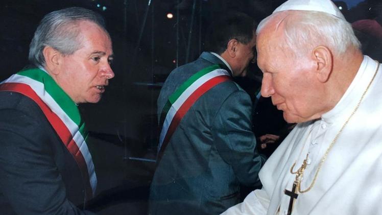   Cristoforo Franzelli in udienza dal Papa Giovanni Paolo II