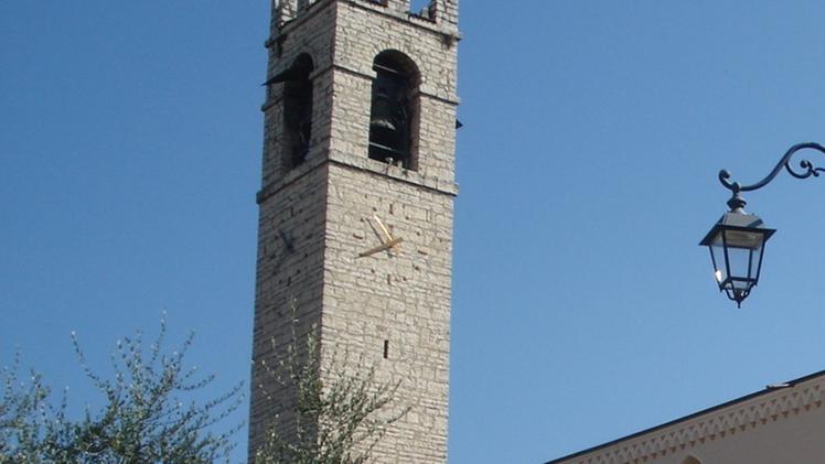 La torre della chiesa di Bornato