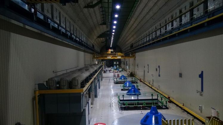 L’interno della centrale idroelettrica Enel di Edolo