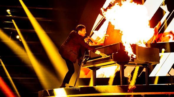 Antonio Sorgentone durante la finale di Italia's Got Talent (foto Facebook
