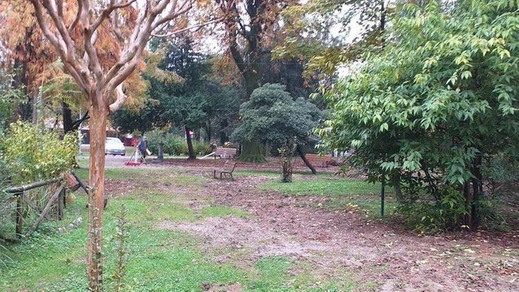 L’aspetto del parco prima delle «pulizie»Lo stesso giardino di Collebeato dopo l’intervento