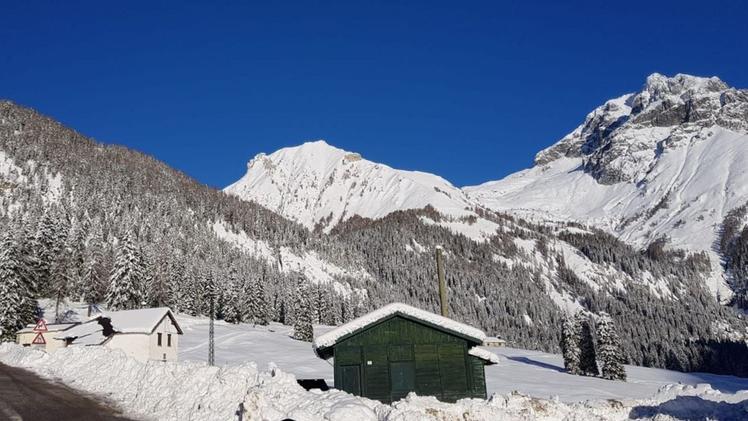 Uno scorcio dell’area per il fondo della piana del GaverNella stazione invernale la neve non manca
