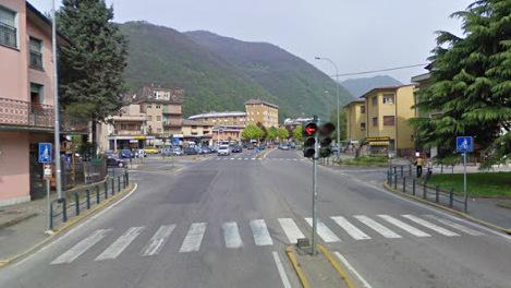 Il tratto di provinciale su cui il Comune di Sarezzo vuole realizzare due nuove rotonde 