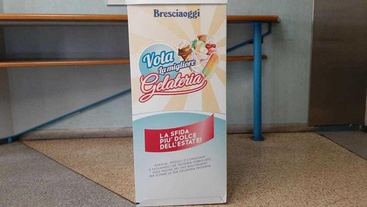 La «special box» a Bresciaoggi dove è possibile consegnare i tagliandi