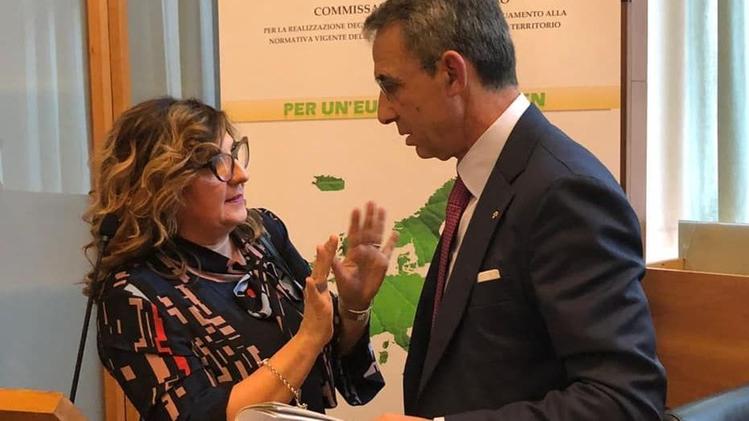 Imma Lascialfari a colloquio con il ministro Sergio Costa