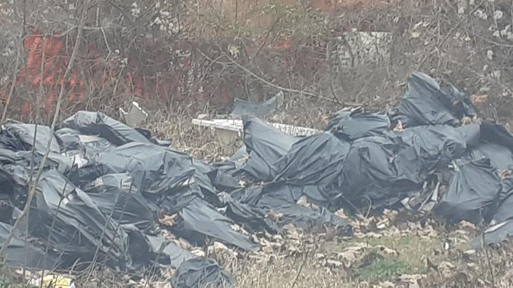 I sacchetti abbandonati a Mazzano: giro di vite contro i «furbetti»