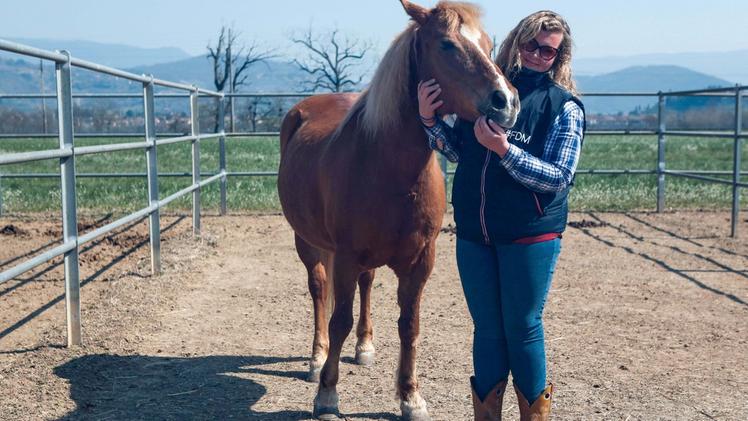 L’agri-ippoturismo  conquista da sempre i bambini e i loro genitoriFrancesca Valetti con uno dei cavalli  dell’Agriturismo Ranch El Vaquero di Gussago SERVIZIO FOTOLIVE