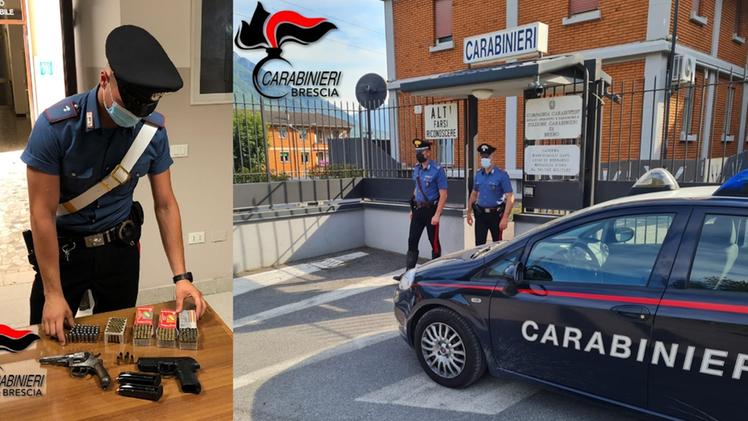 Trovate dai carabinieri anche armi con matricole abrase o prive di matricola e centomila euro in banconote false