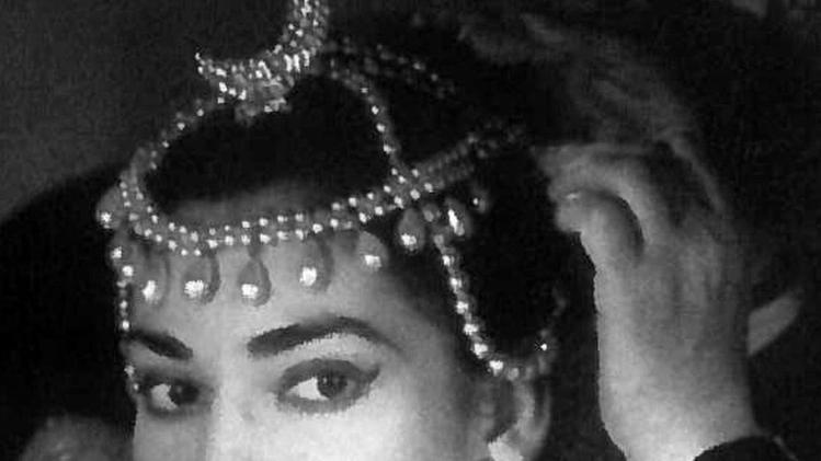 Maria Callas in camerino