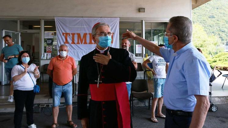 Ferragosto di vicinanza alla Timken per il vescovo Pierantonio Tremolada