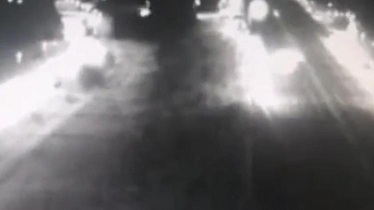 L’auto dell’uomo  è stata ripresa da una telecamera di videosorveglianza